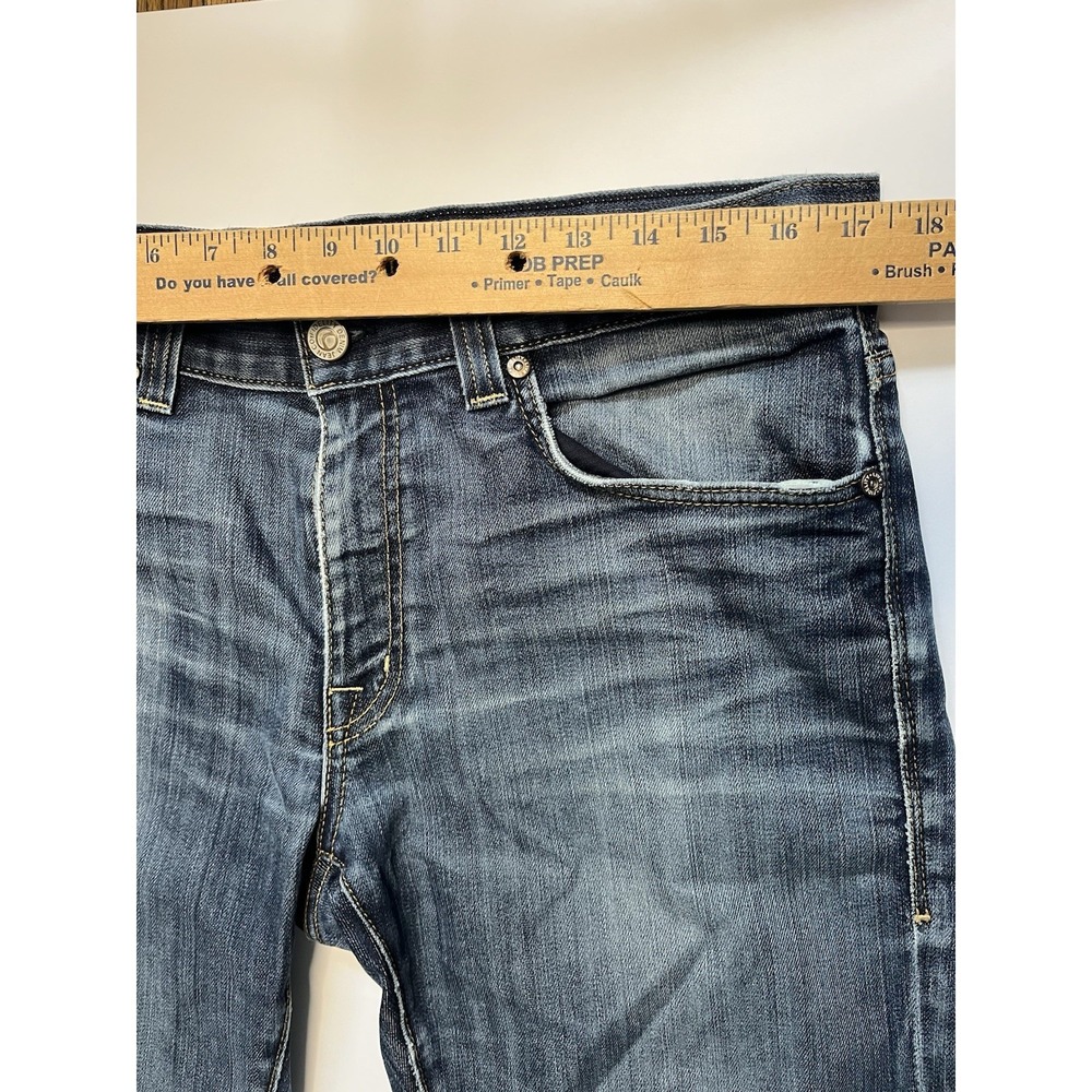 Fidelity Jeans Mens Blue Distressed Calvary Selvedge Seam 50-11/33 Denim - Picture 11 of 13